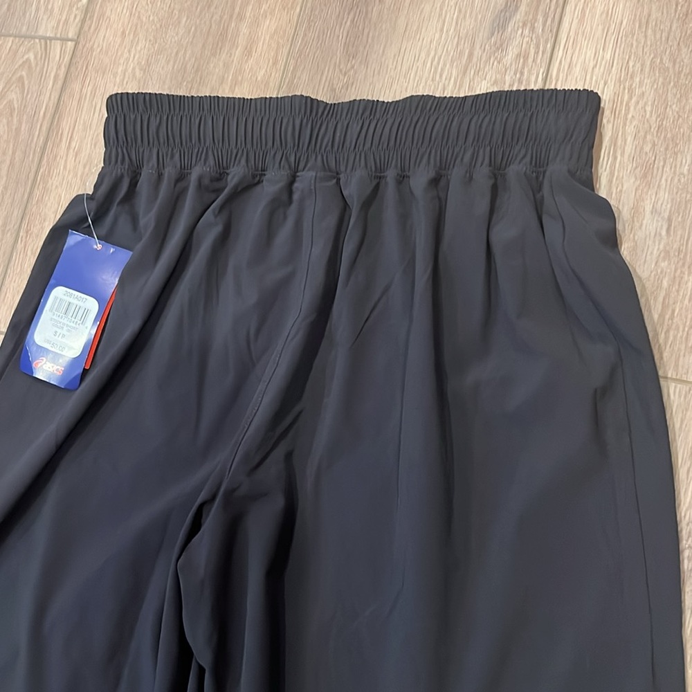 NWT ASICS Men’s Solid Athletic Stock Shorts Black, Small, Running, Workout - Picture 10 of 16
